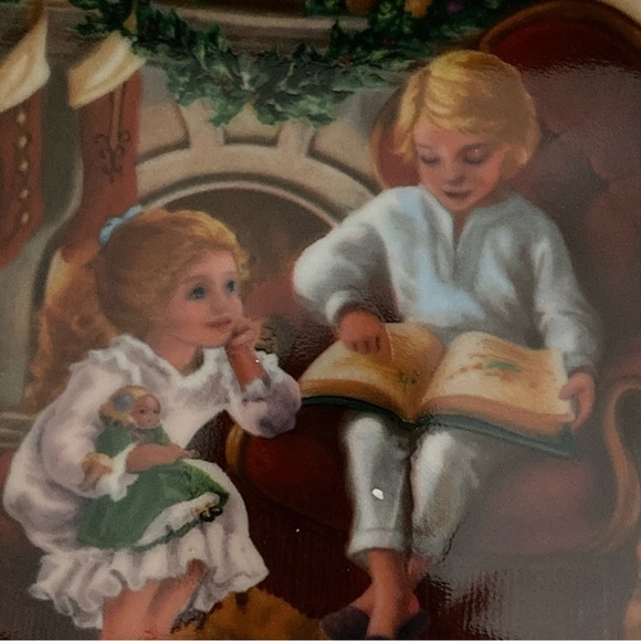 Avon porcelain collectible Christmas plate, 1983 the night before Christmas - Picture 2 of 6